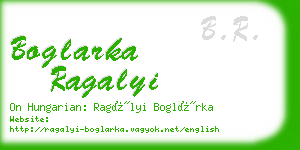 boglarka ragalyi business card